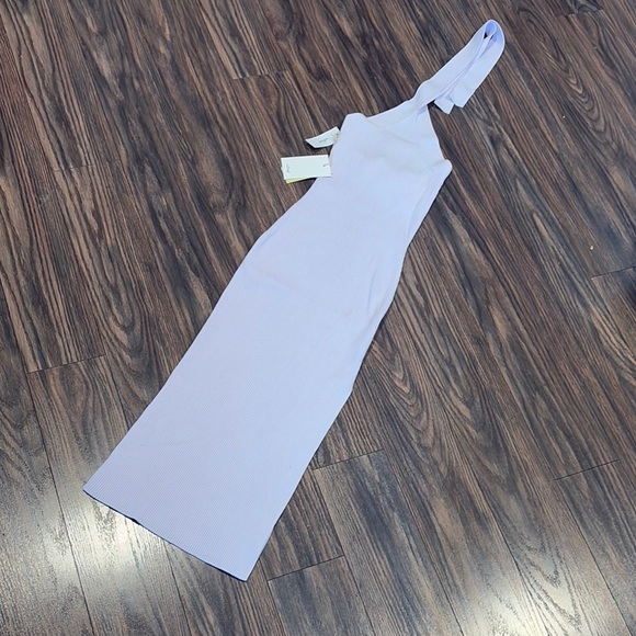 NWT- Elegant Lavender One-Shoulder Dress by Wilfred (Aritzia) size 2/XS - Picture 1 of 8